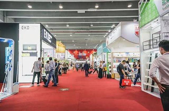 The largest trade show in the world in Guangzhou, China